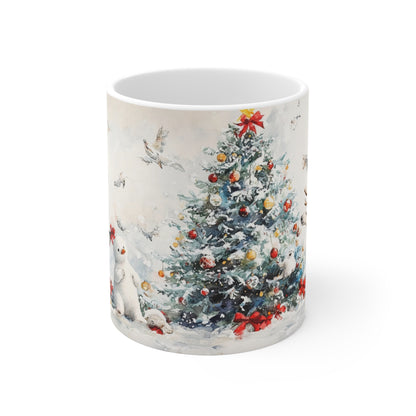 Keramisk Julekopp med Julemotiv #54 – Perfekt Gave til Kaffe, Te eller Kakao