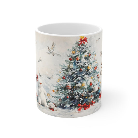 Keramisk Julekopp med Julemotiv #54 – Perfekt Gave til Kaffe, Te eller Kakao