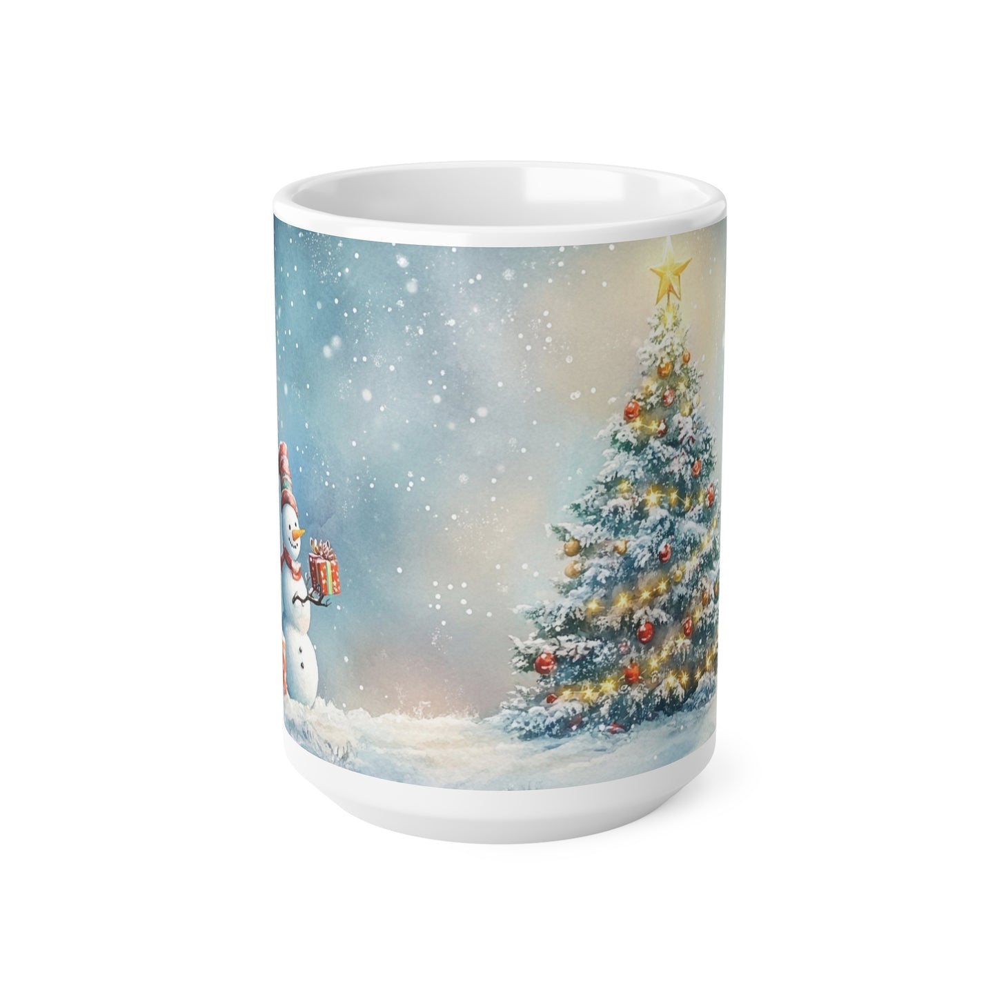 Keramisk Julekopp med Julemotiv #39 – Perfekt Gave til Kaffe, Te eller Kakao