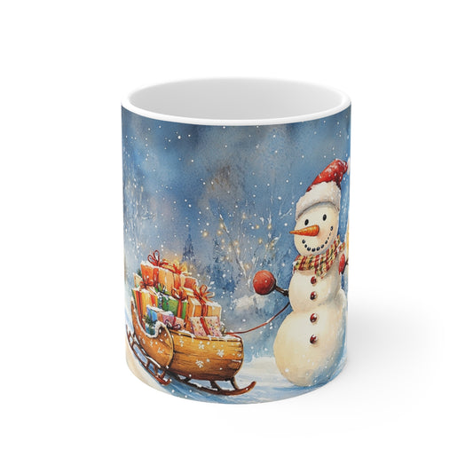 Keramisk Julekopp med Julemotiv #72 – Perfekt Gave til Kaffe, Te eller Kakao