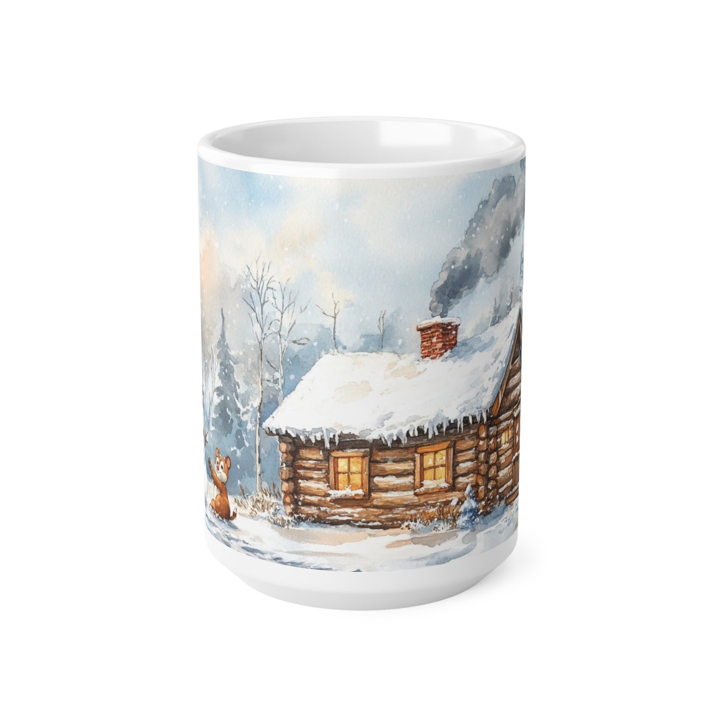 Keramisk Julekopp med Julemotiv #5 – Perfekt Gave til Kaffe, Te eller Kakao