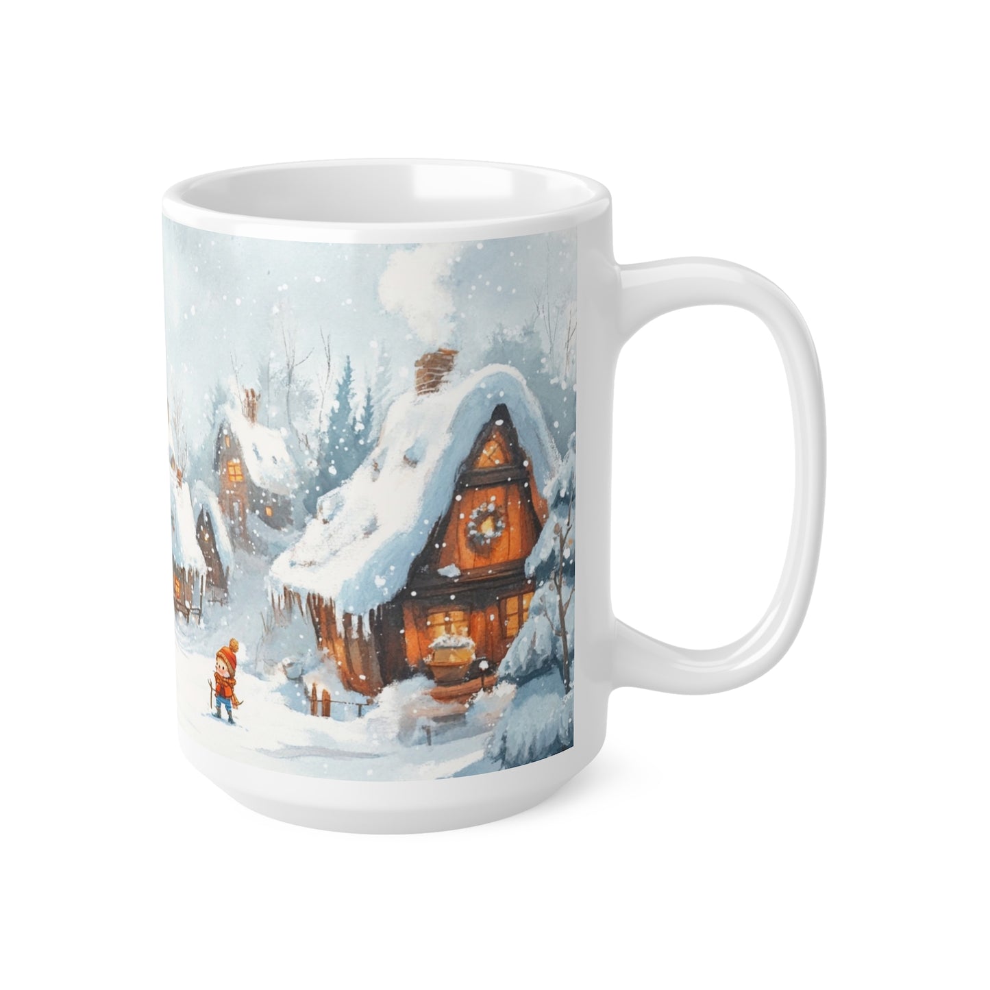 Keramisk Julekopp med Julemotiv #13 – Perfekt Gave til Kaffe, Te eller Kakao