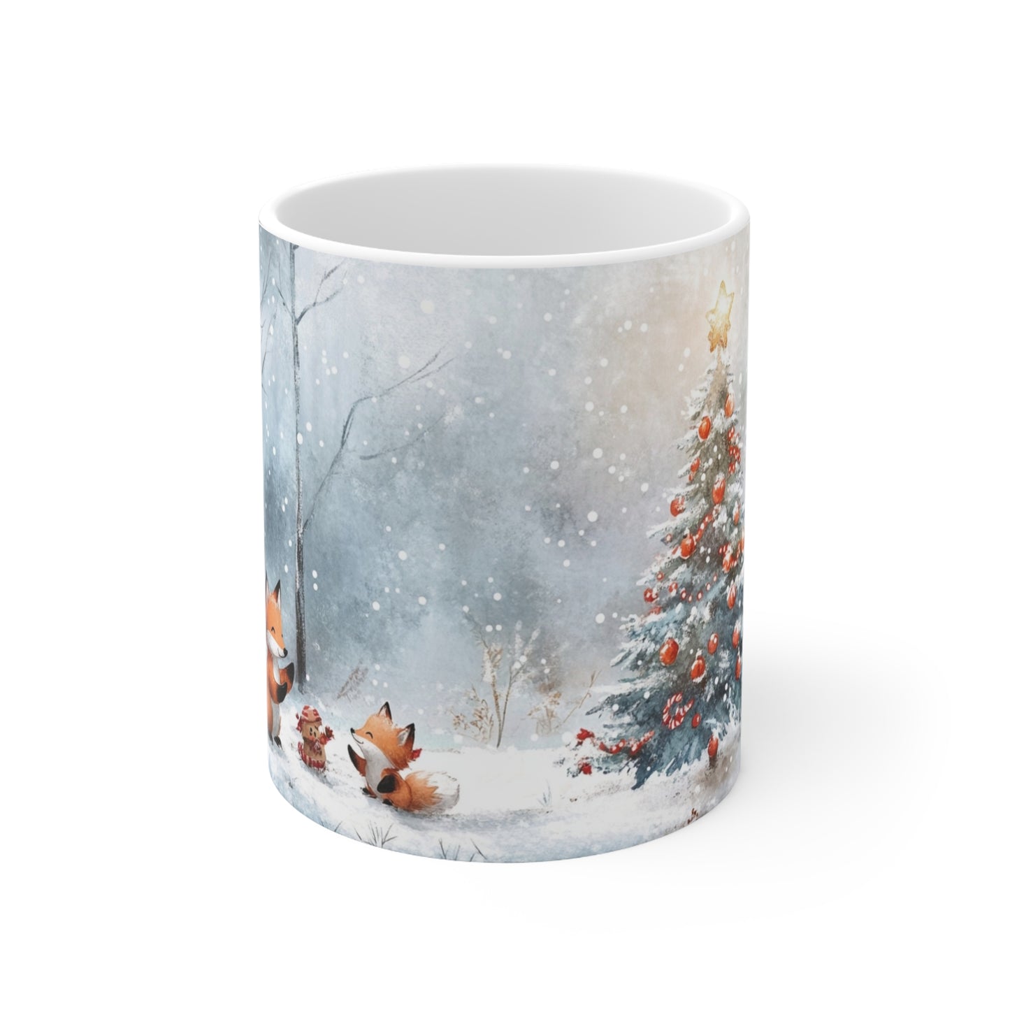 Keramisk Julekopp med Julemotiv #95 – Perfekt Gave til Kaffe, Te eller Kakao