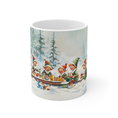 Keramisk Julekopp med Julemotiv #53 – Perfekt Gave til Kaffe, Te eller Kakao