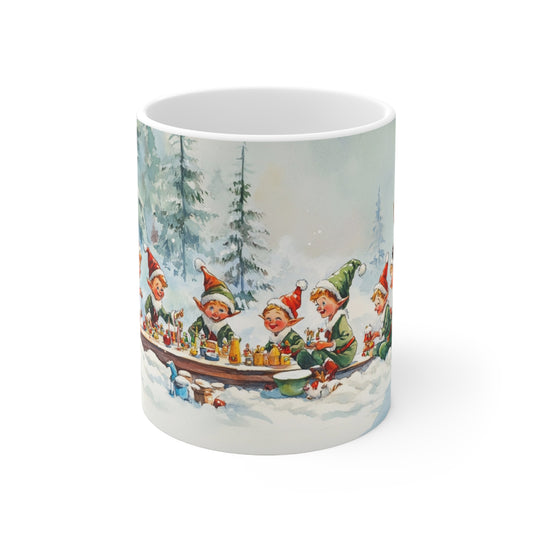 Keramisk Julekopp med Julemotiv #53 – Perfekt Gave til Kaffe, Te eller Kakao