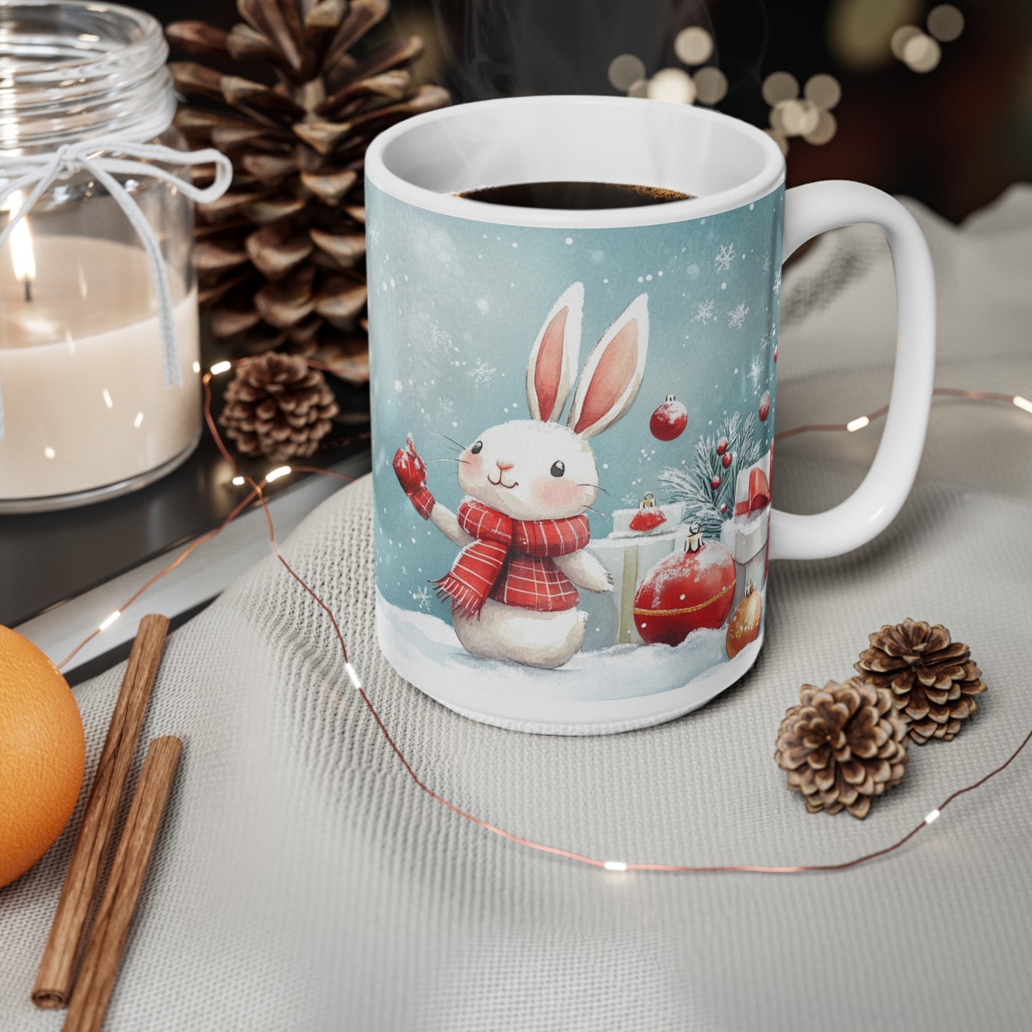 Keramisk Julekopp med Julemotiv #88 – Perfekt Gave til Kaffe, Te eller Kakao