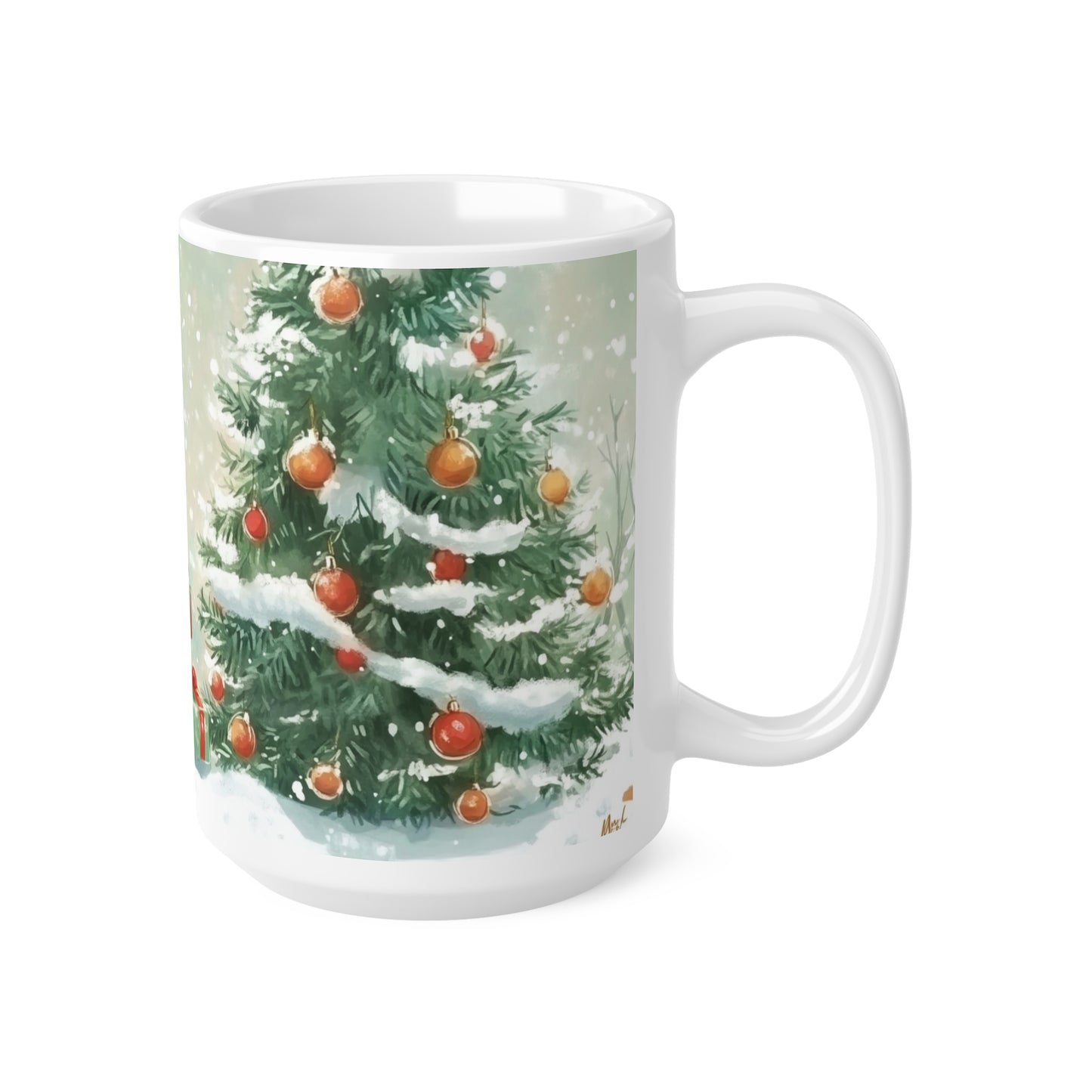 Keramisk Julekopp med Julemotiv #17 – Perfekt Gave til Kaffe, Te eller Kakao