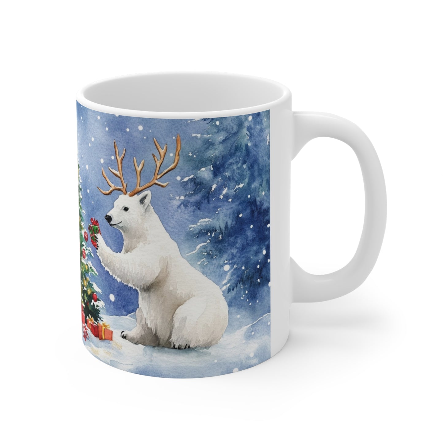 Keramisk Julekopp med Julemotiv #57 – Perfekt Gave til Kaffe, Te eller Kakao