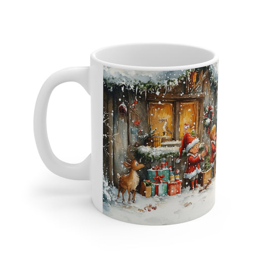 Keramisk Julekopp med Julemotiv #51 – Perfekt Gave til Kaffe, Te eller Kakao