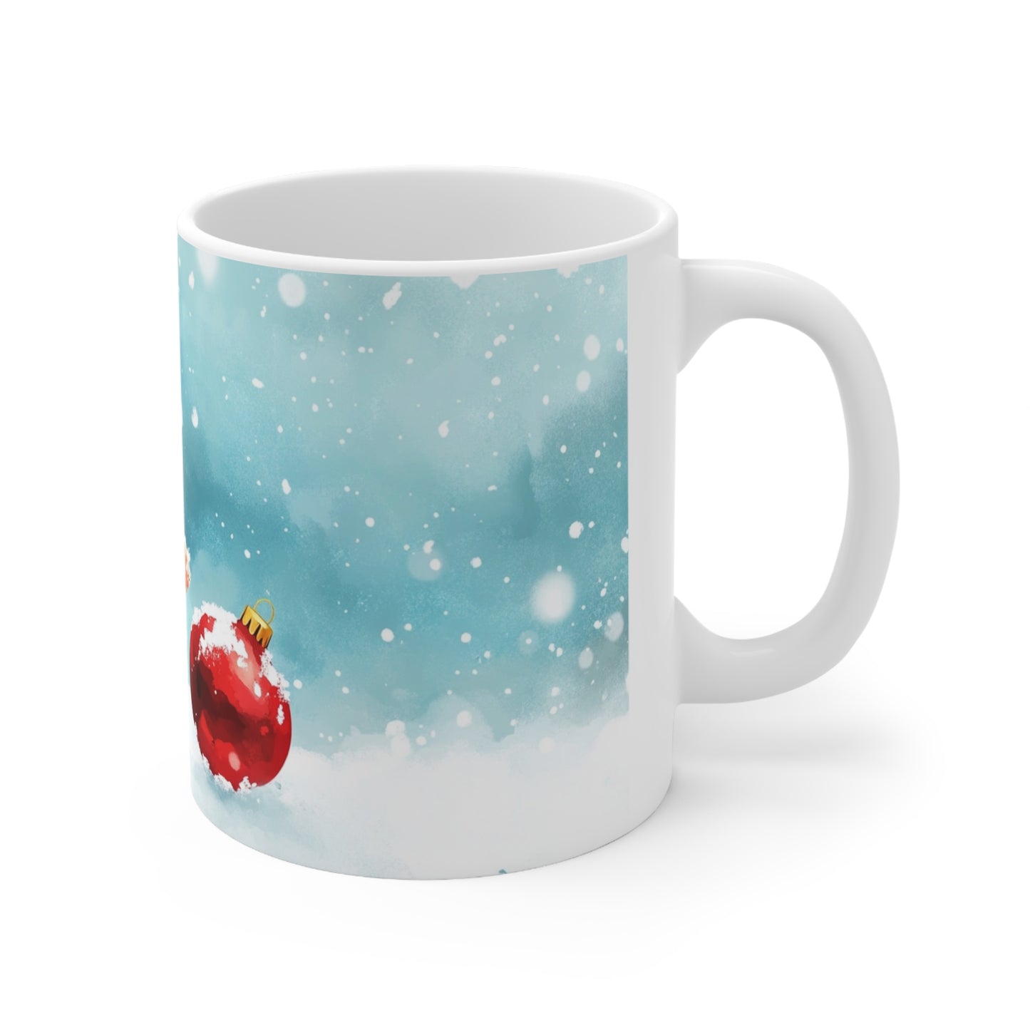 Keramisk Julekopp med Julemotiv #77 – Perfekt Gave til Kaffe, Te eller Kakao