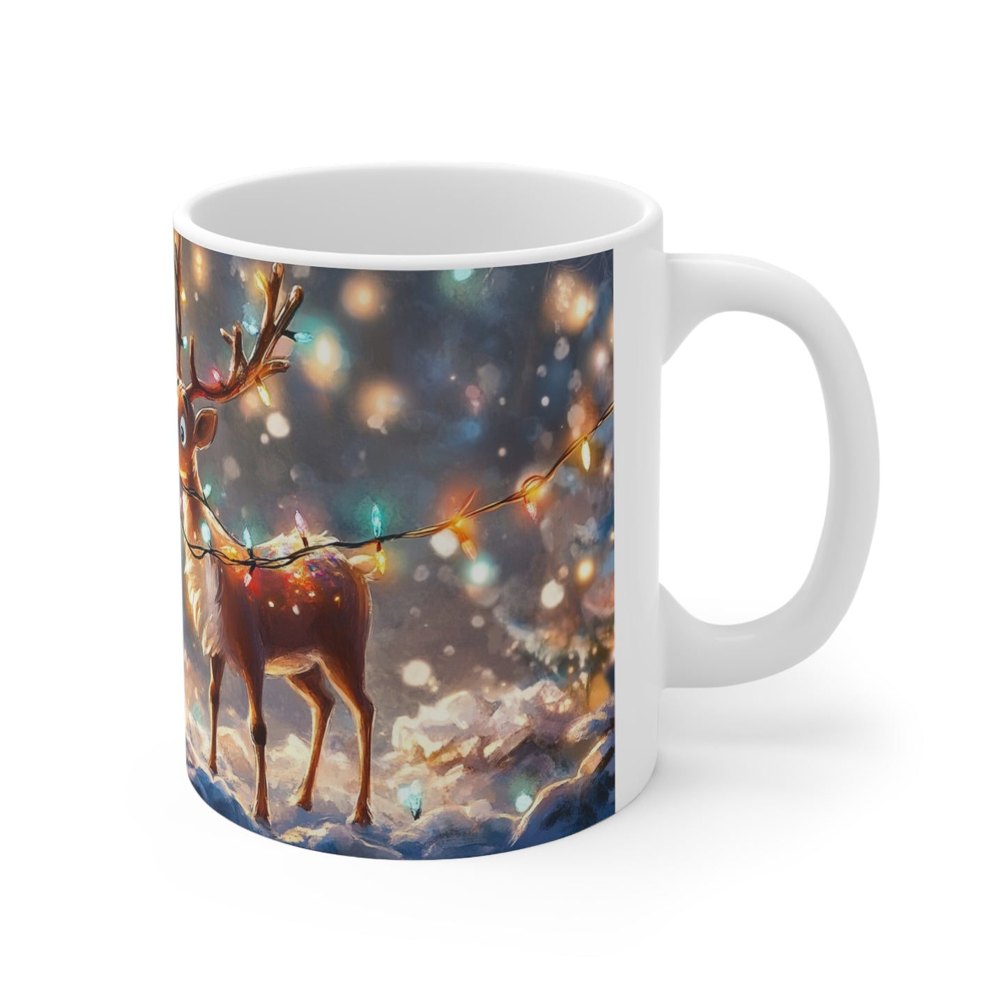 Keramisk Julekopp med Julemotiv #37 – Perfekt Gave til Kaffe, Te eller Kakao