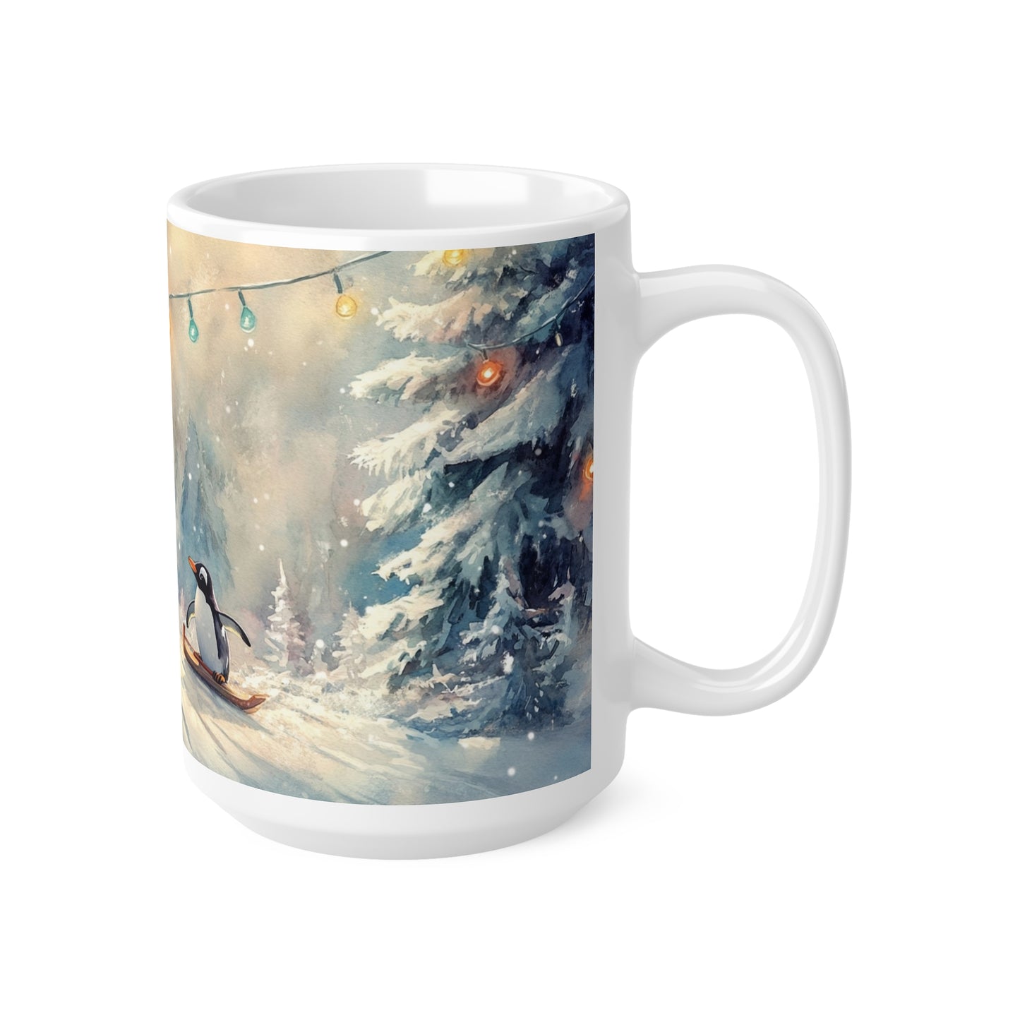 Keramisk Julekopp med Julemotiv #74 – Perfekt Gave til Kaffe, Te eller Kakao