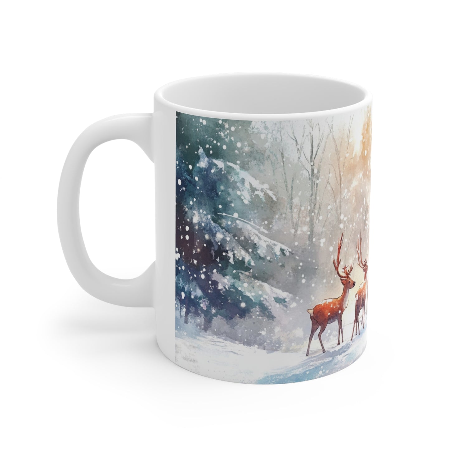 Keramisk Julekopp med Julemotiv #43 – Perfekt Gave til Kaffe, Te eller Kakao