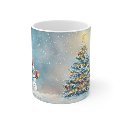 Keramisk Julekopp med Julemotiv #39 – Perfekt Gave til Kaffe, Te eller Kakao