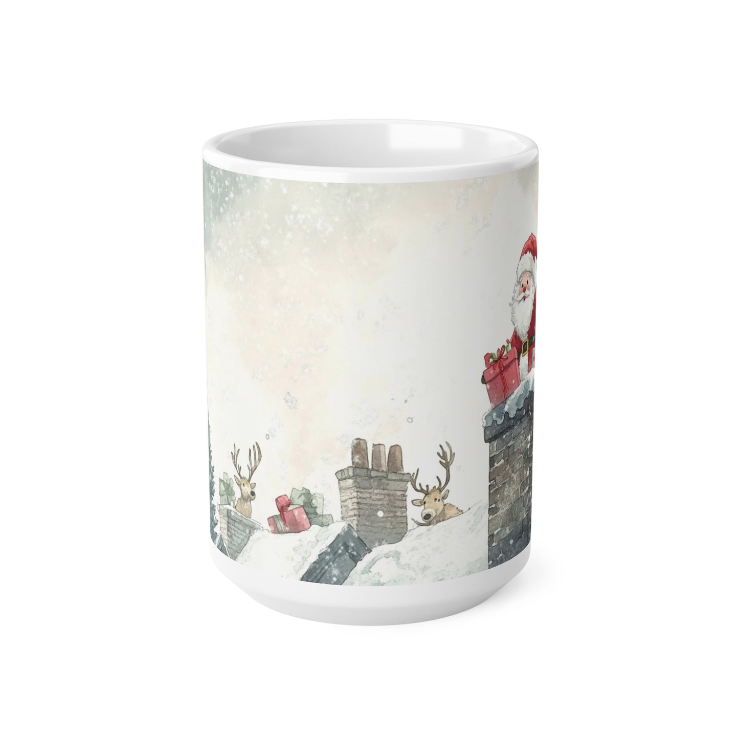 Keramisk Julekopp med Julemotiv #83 – Perfekt Gave til Kaffe, Te eller Kakao