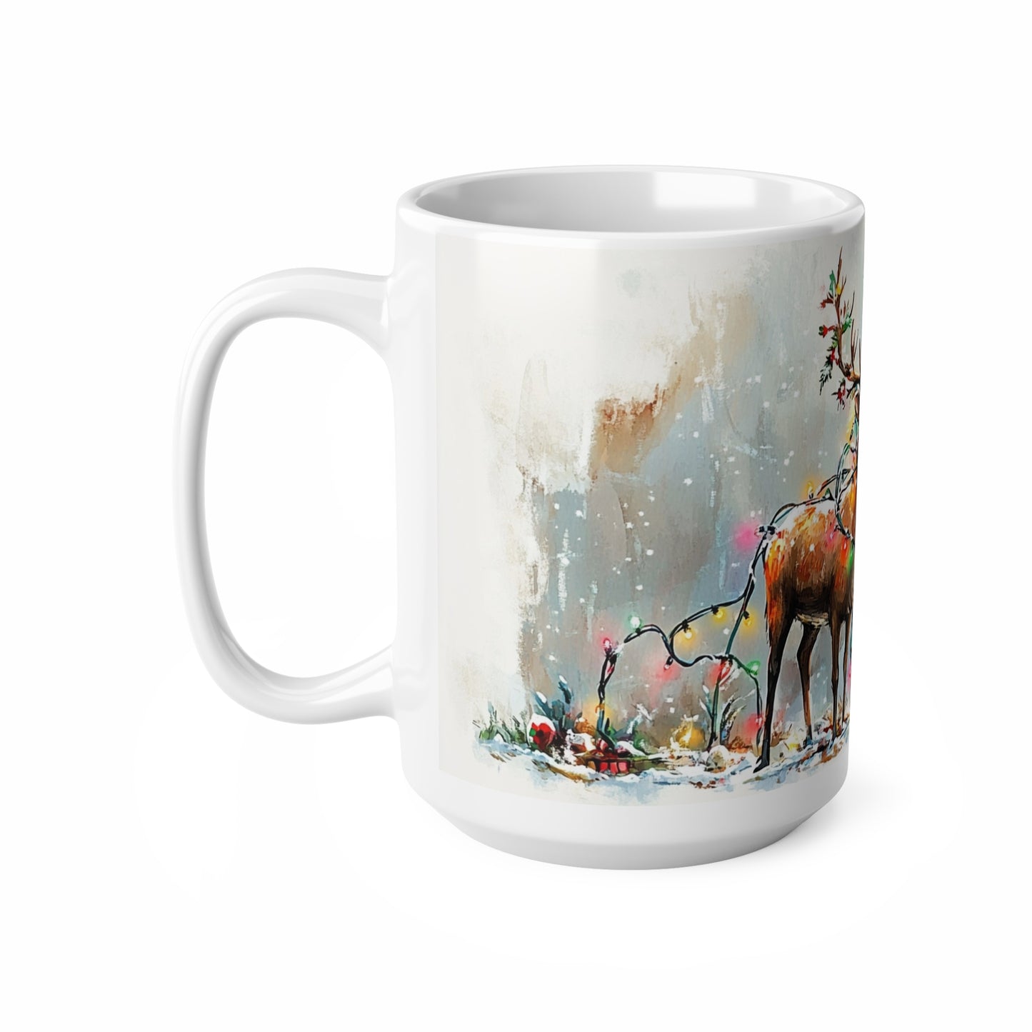 Keramisk Julekopp med Julemotiv #36 – Perfekt Gave til Kaffe, Te eller Kakao