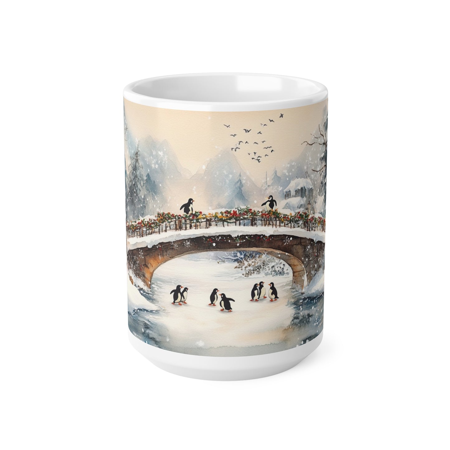 Keramisk Julekopp med Julemotiv #33 – Perfekt Gave til Kaffe, Te eller Kakao