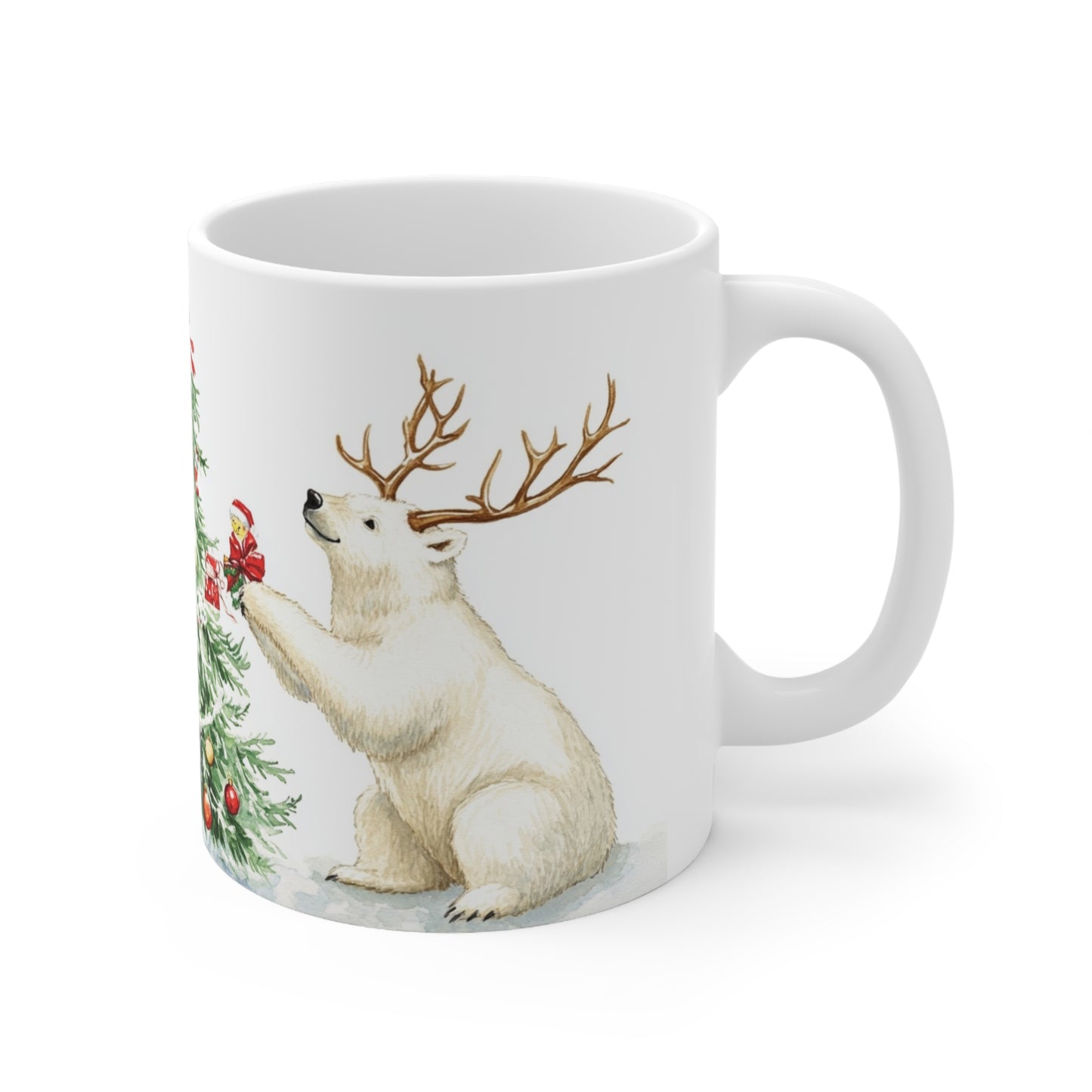 Keramisk Julekopp med Julemotiv #56 – Perfekt Gave til Kaffe, Te eller Kakao