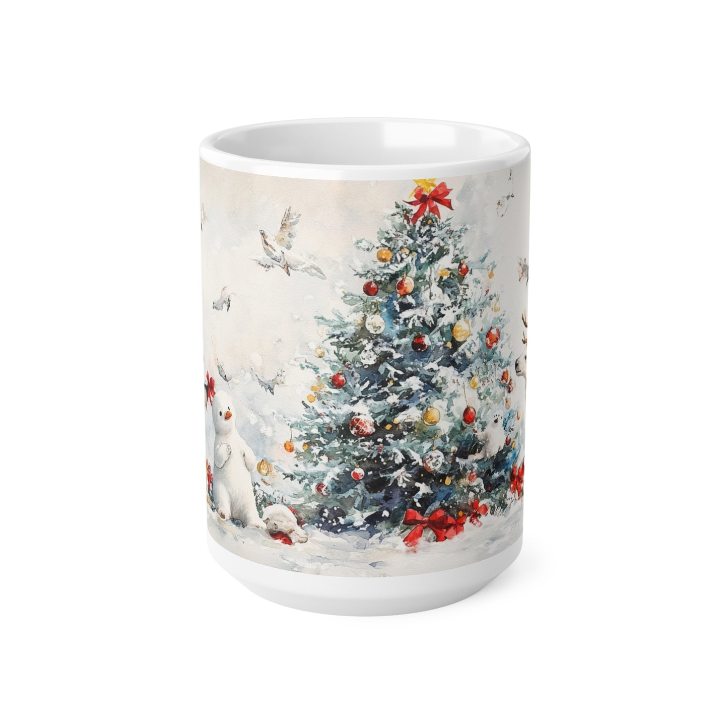 Keramisk Julekopp med Julemotiv #54 – Perfekt Gave til Kaffe, Te eller Kakao