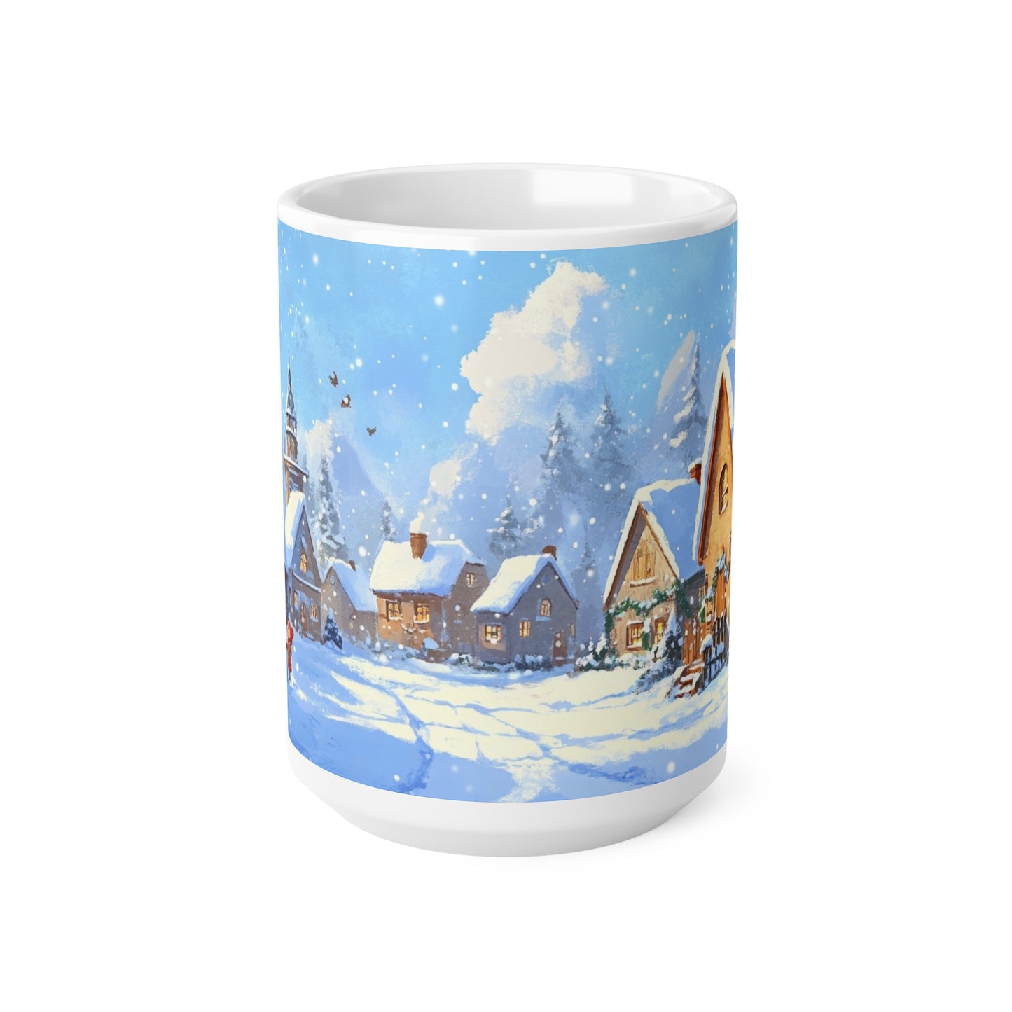 Keramisk Julekopp med Julemotiv #15 – Perfekt Gave til Kaffe, Te eller Kakao