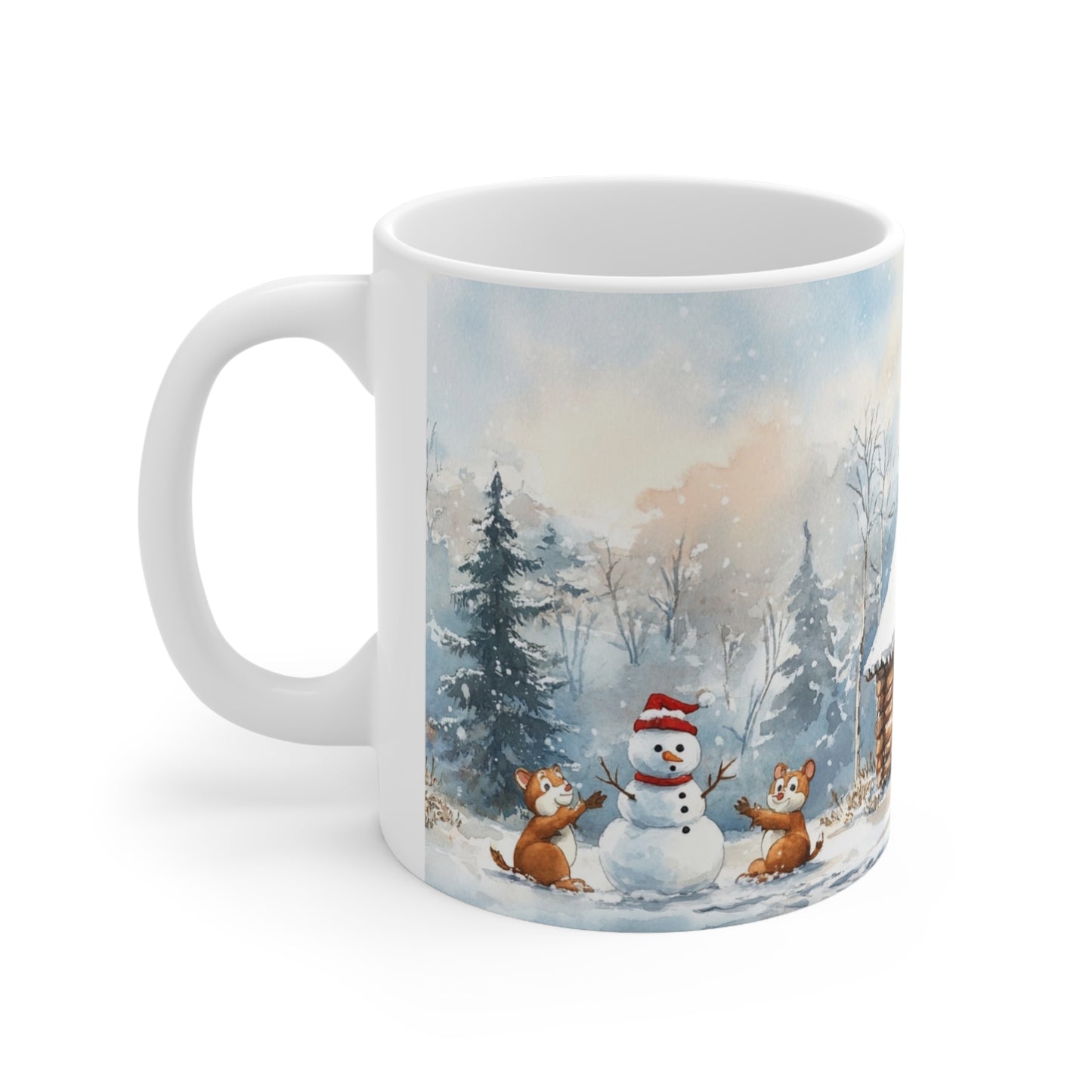 Keramisk Julekopp med Julemotiv #5 – Perfekt Gave til Kaffe, Te eller Kakao