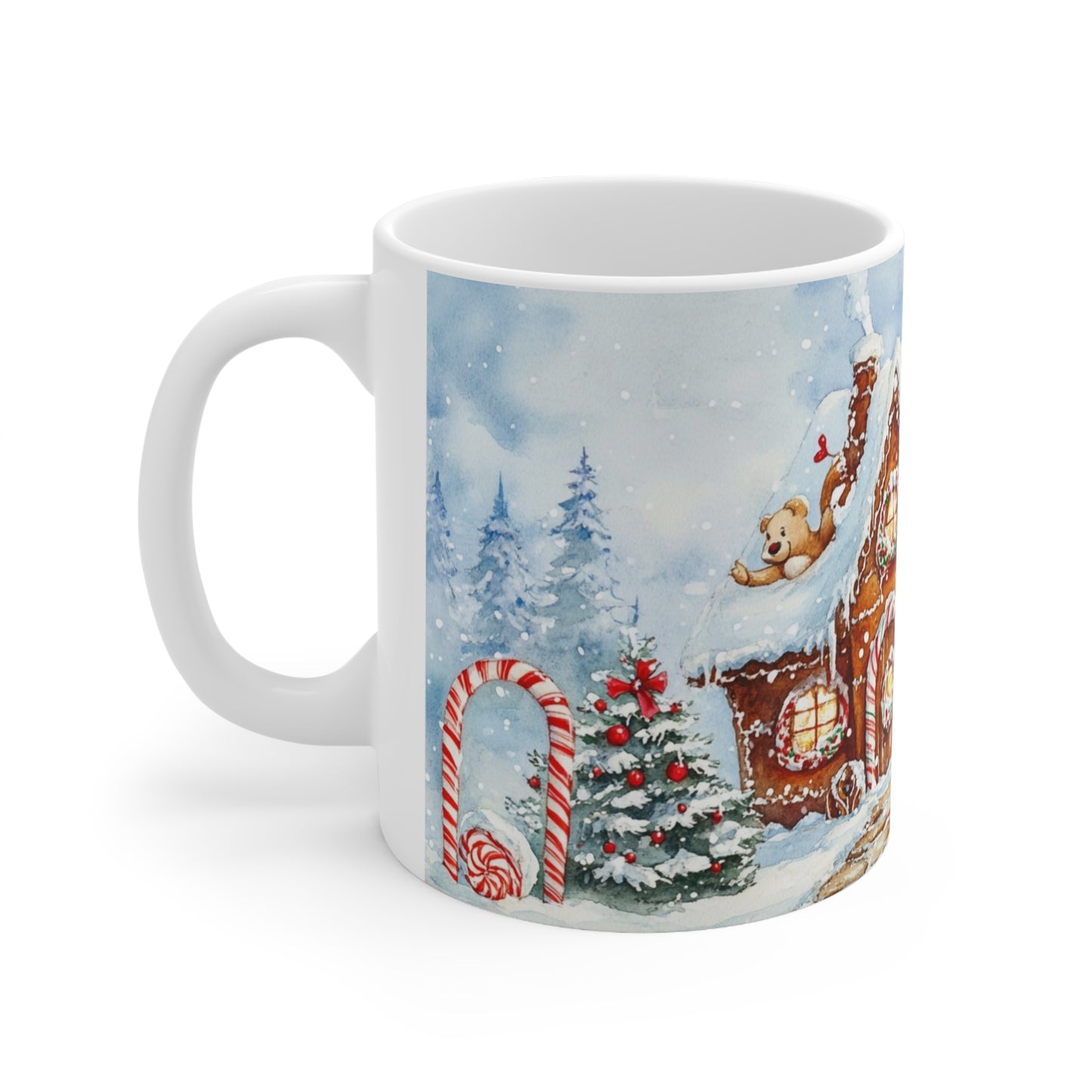 Keramisk Julekopp med Julemotiv #101 – Perfekt Gave til Kaffe, Te eller Kakao