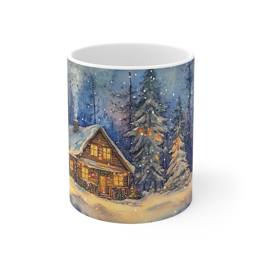 Keramisk Julekopp med Julemotiv #4 – Perfekt Gave til Kaffe, Te eller Kakao