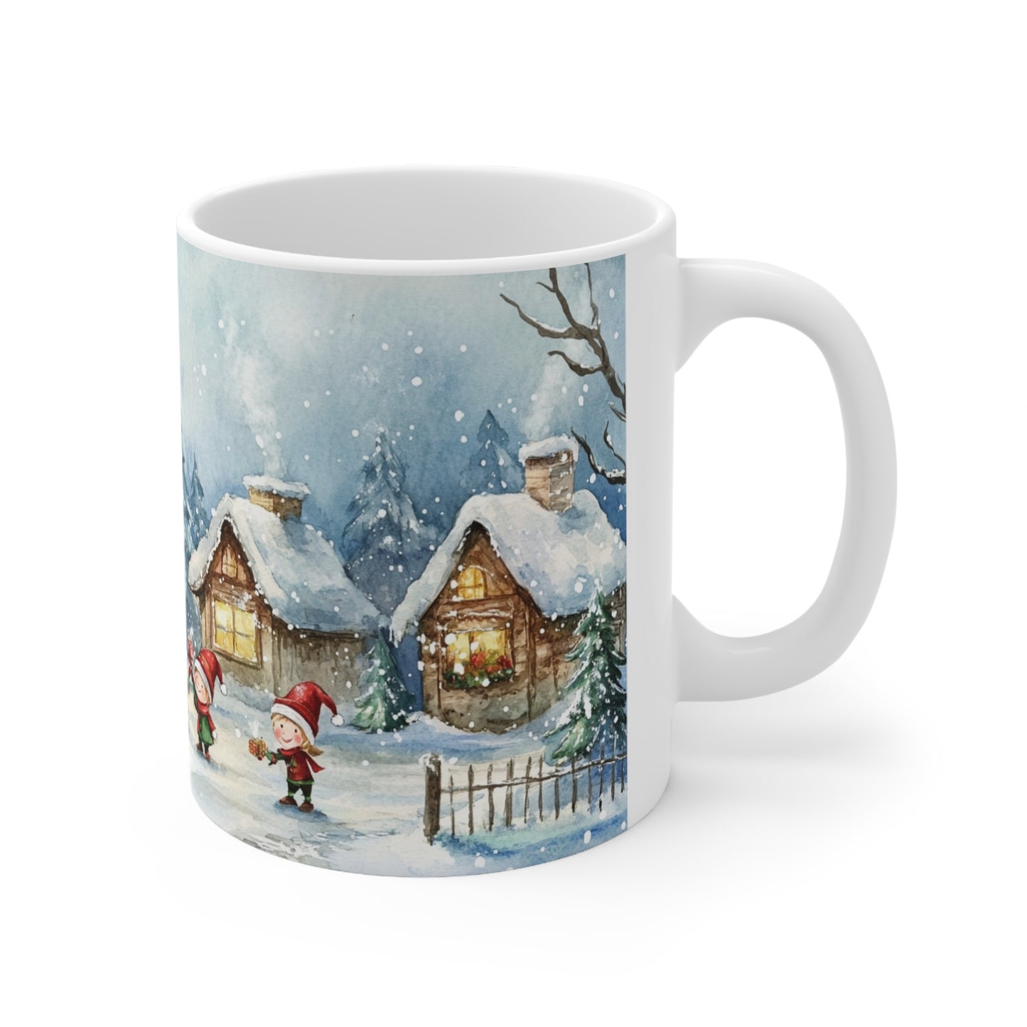 Keramisk Julekopp med Julemotiv #92 – Perfekt Gave til Kaffe, Te eller Kakao