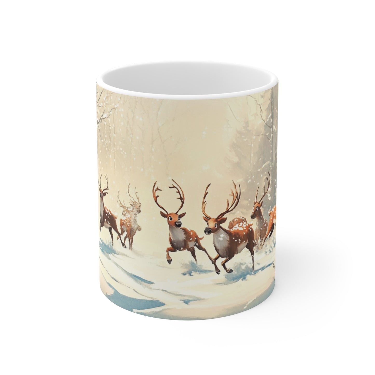 Keramisk Julekopp med Julemotiv #45 – Perfekt Gave til Kaffe, Te eller Kakao