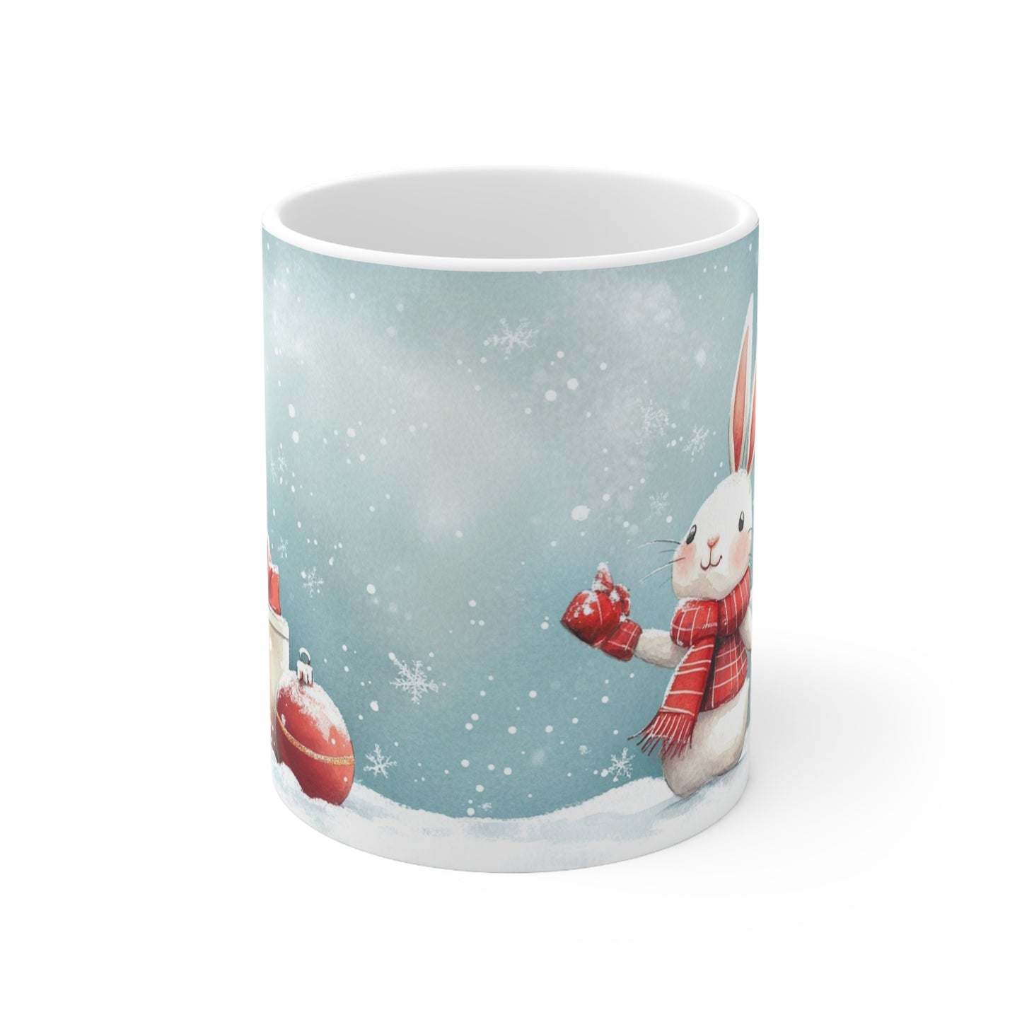 Keramisk Julekopp med Julemotiv #88 – Perfekt Gave til Kaffe, Te eller Kakao