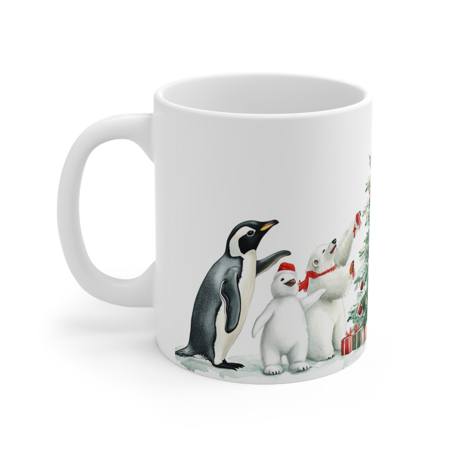 Keramisk Julekopp med Julemotiv #55 – Perfekt Gave til Kaffe, Te eller Kakao