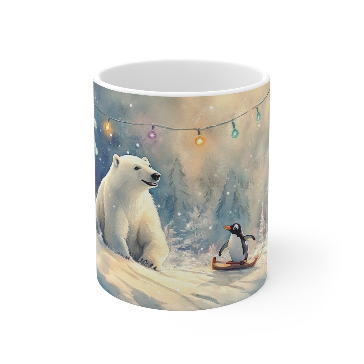 Keramisk Julekopp med Julemotiv #74 – Perfekt Gave til Kaffe, Te eller Kakao