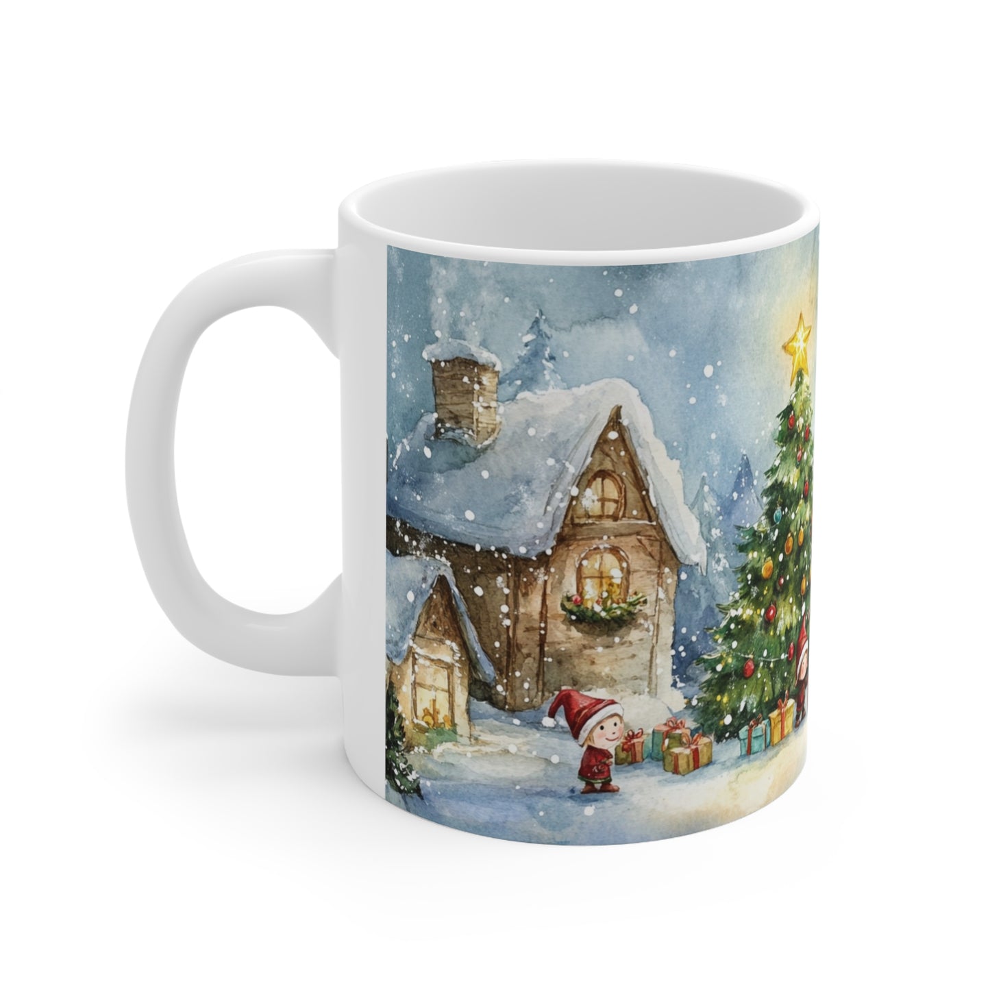 Keramisk Julekopp med Julemotiv #92 – Perfekt Gave til Kaffe, Te eller Kakao