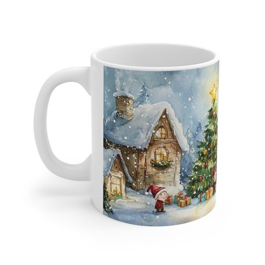 Keramisk Julekopp med Julemotiv #92 – Perfekt Gave til Kaffe, Te eller Kakao