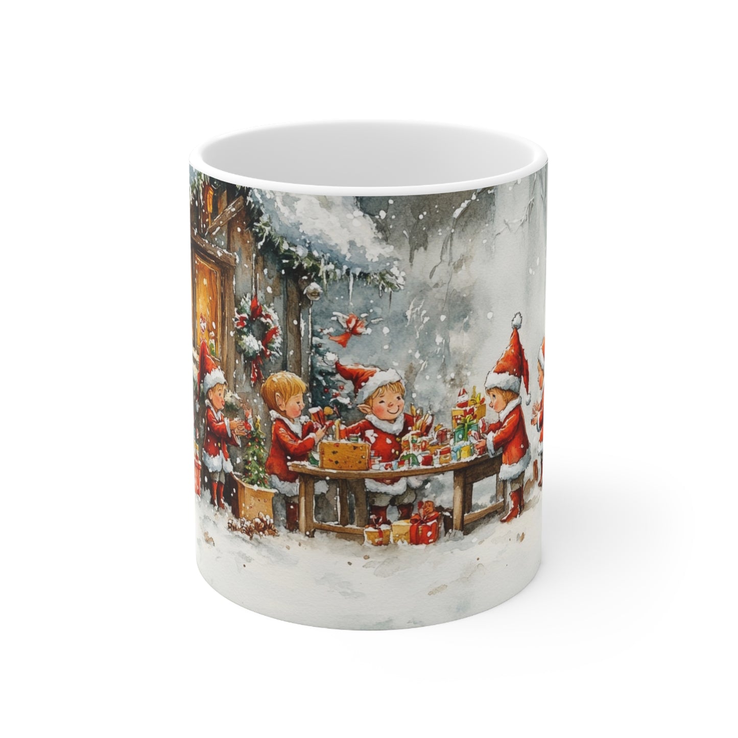 Keramisk Julekopp med Julemotiv #51 – Perfekt Gave til Kaffe, Te eller Kakao