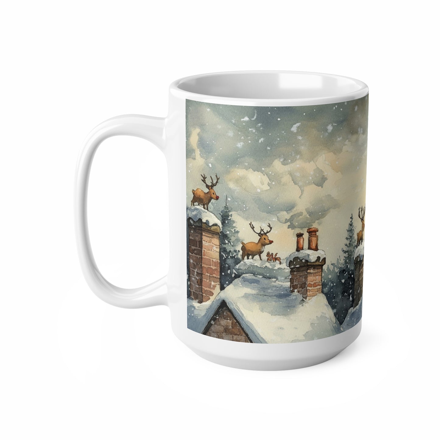 Keramisk Julekopp med Julemotiv #81 – Perfekt Gave til Kaffe, Te eller Kakao