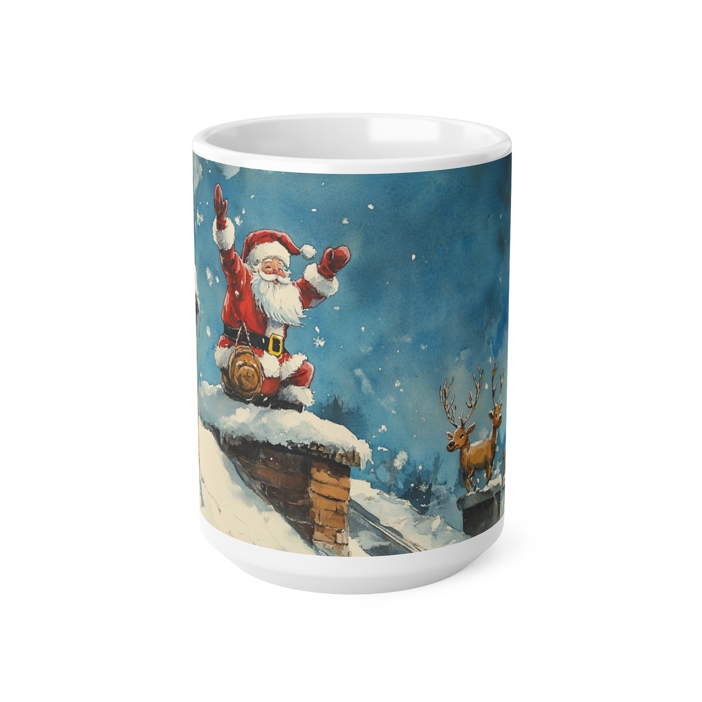 Keramisk Julekopp med Julemotiv #82 – Perfekt Gave til Kaffe, Te eller Kakao