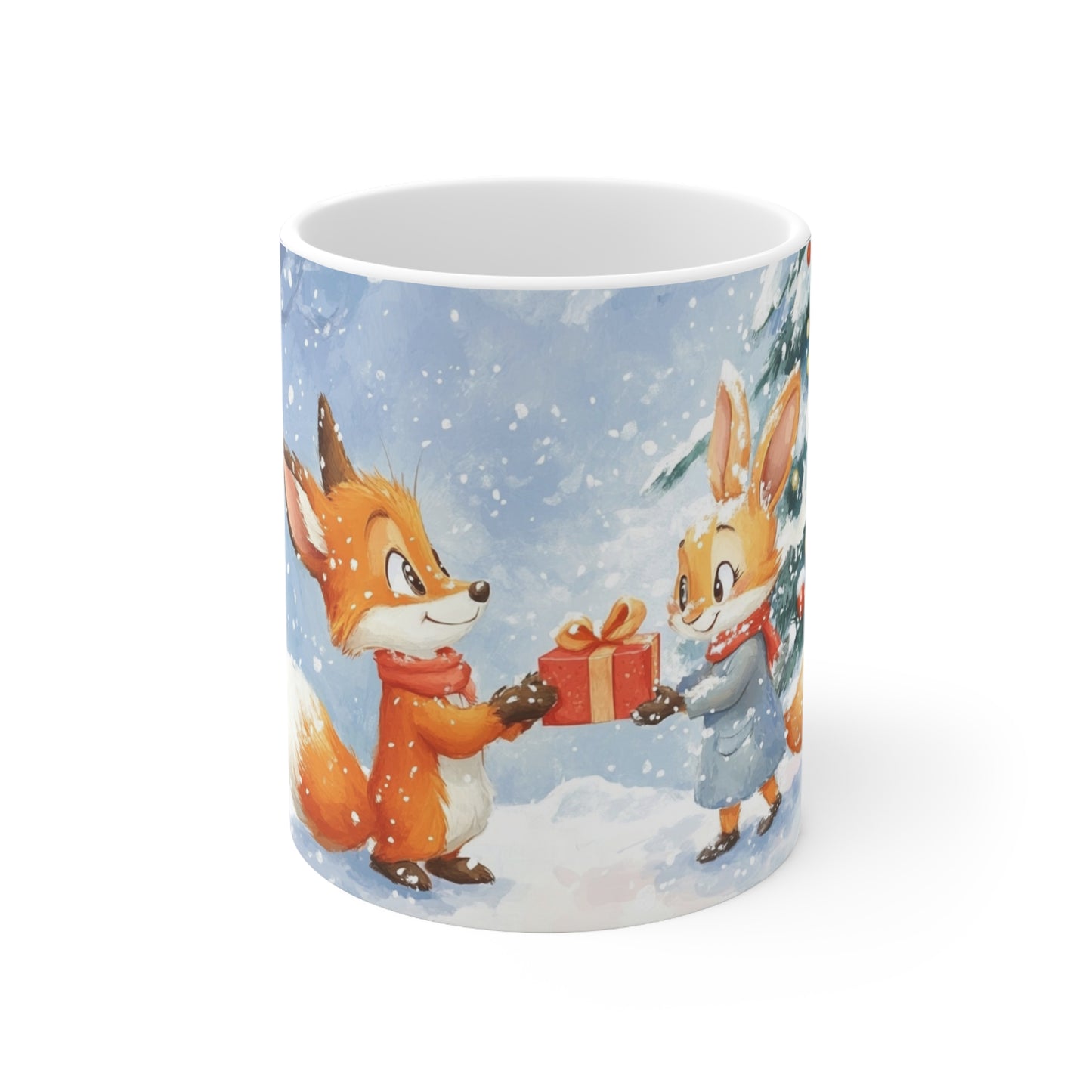 Keramisk Julekopp med Julemotiv #16 – Perfekt Gave til Kaffe, Te eller Kakao