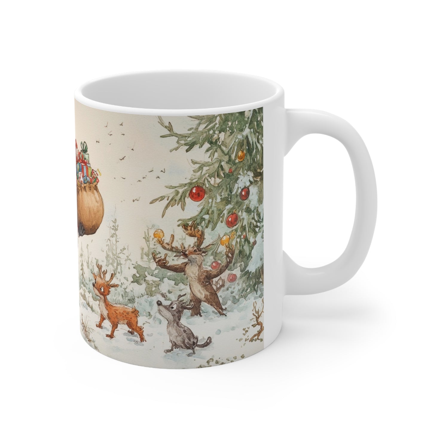 Keramisk Julekopp med Julemotiv #68 – Perfekt Gave til Kaffe, Te eller Kakao