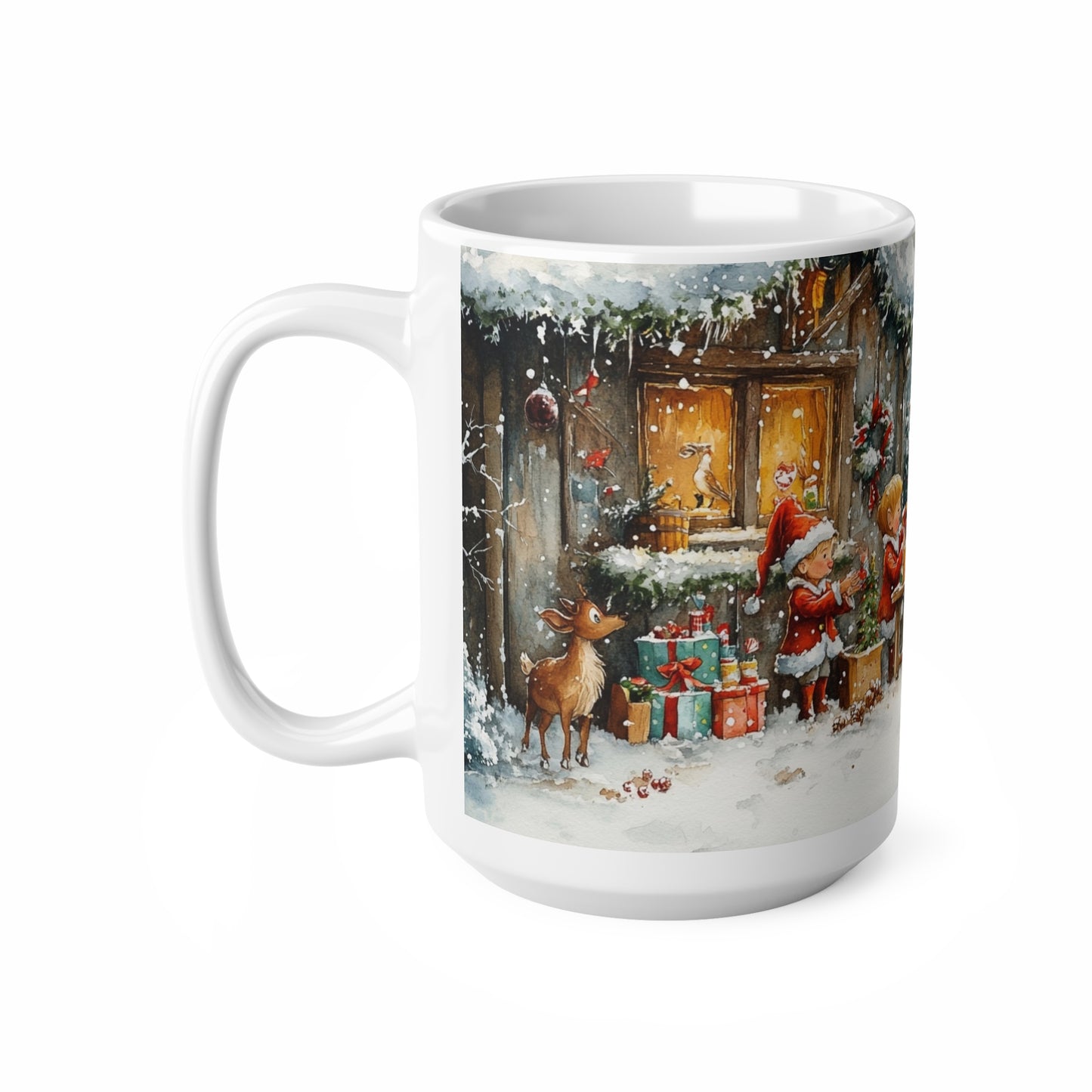 Keramisk Julekopp med Julemotiv #51 – Perfekt Gave til Kaffe, Te eller Kakao