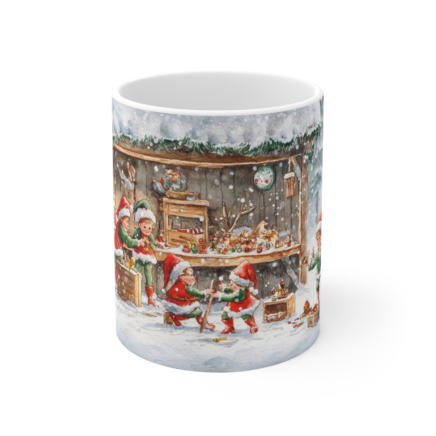 Keramisk Julekopp med Julemotiv #52 – Perfekt Gave til Kaffe, Te eller Kakao