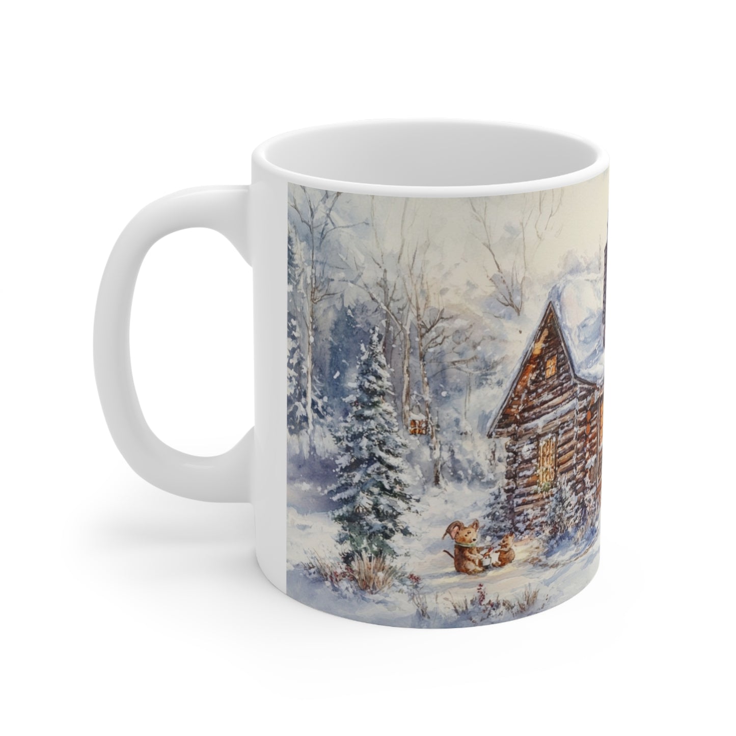 Keramisk Julekopp med Julemotiv #12 – Perfekt Gave til Kaffe, Te eller Kakao