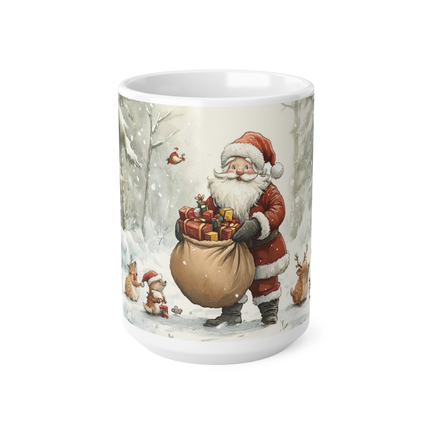 Keramisk Julekopp med Julemotiv #67 – Perfekt Gave til Kaffe, Te eller Kakao