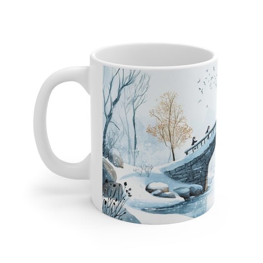 Keramisk Julekopp med Julemotiv #34 – Perfekt Gave til Kaffe, Te eller Kakao