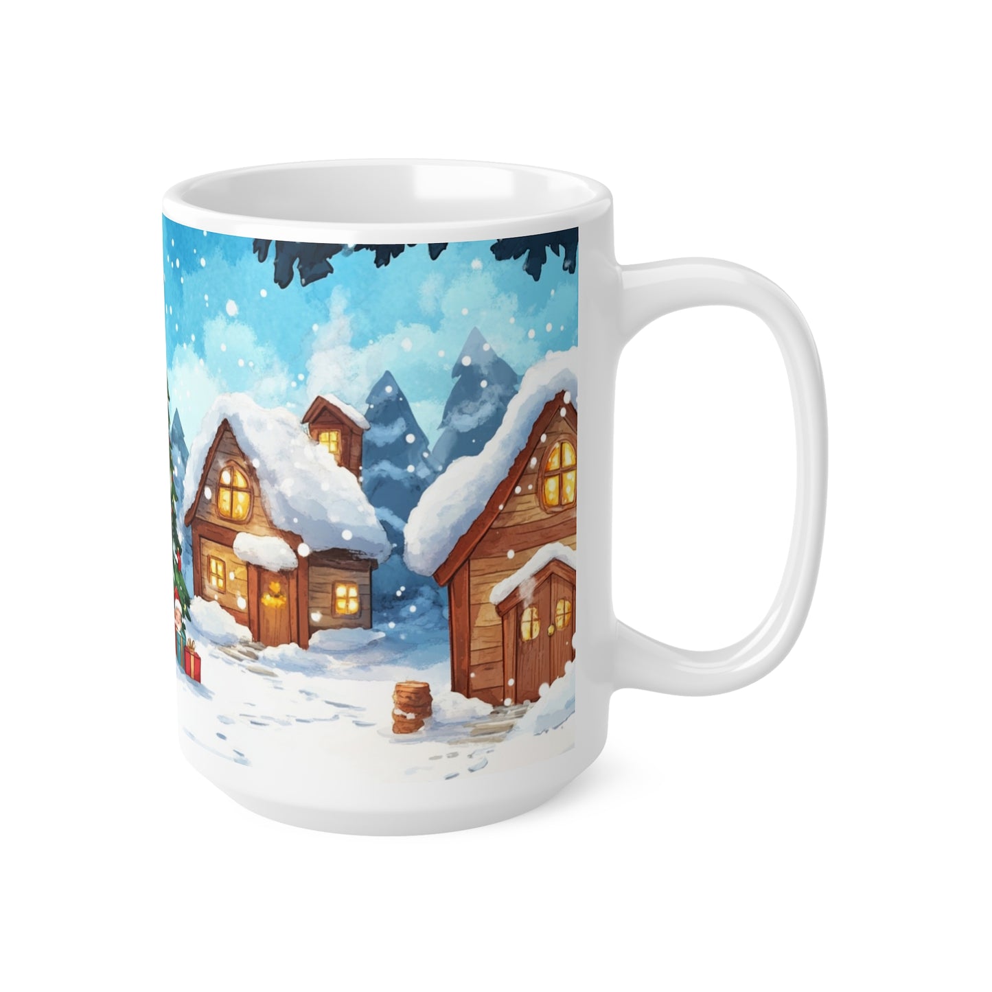 Keramisk Julekopp med Julemotiv #94 – Perfekt Gave til Kaffe, Te eller Kakao