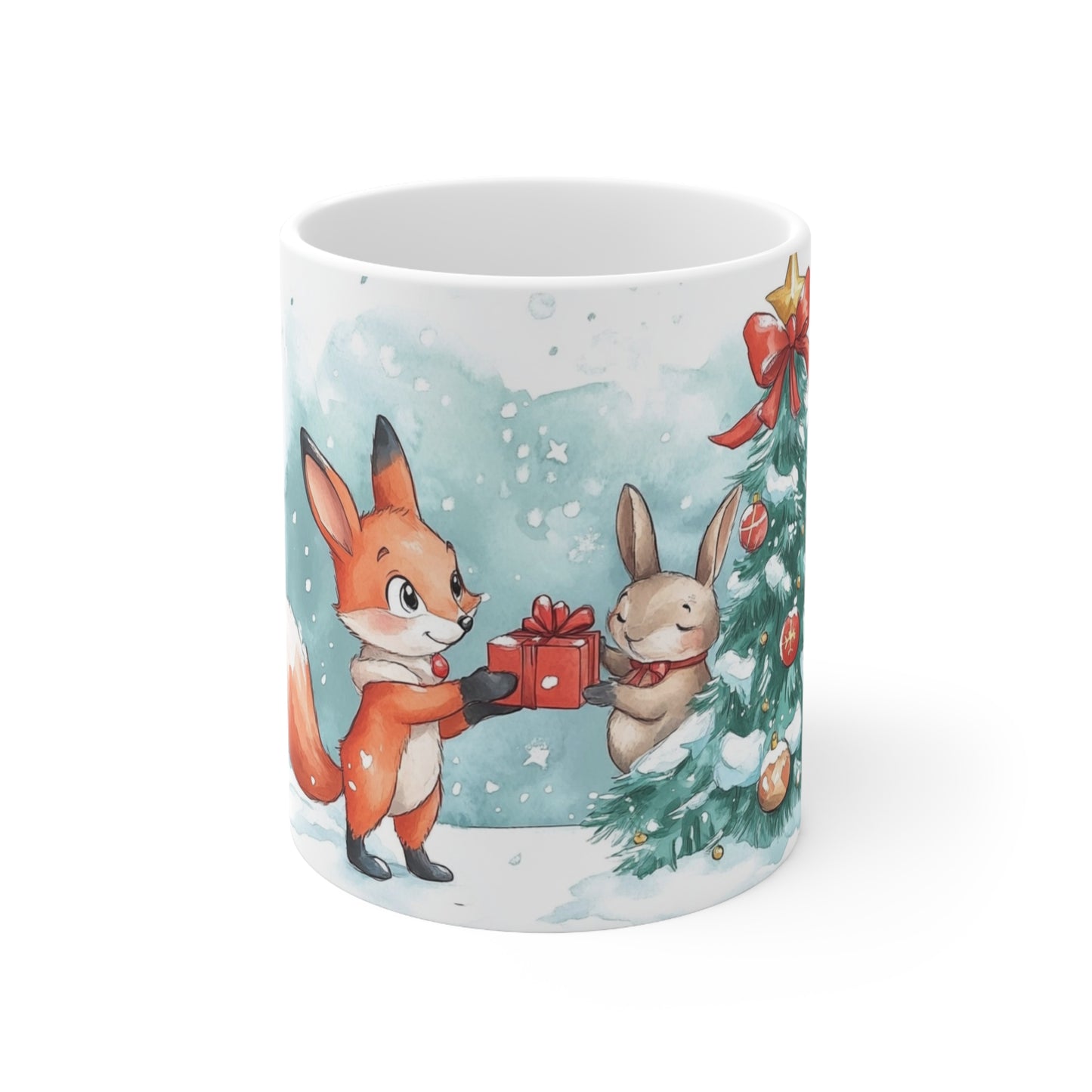 Keramisk Julekopp med Julemotiv #19 – Perfekt Gave til Kaffe, Te eller Kakao