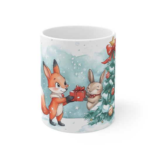 Keramisk Julekopp med Julemotiv #19 – Perfekt Gave til Kaffe, Te eller Kakao