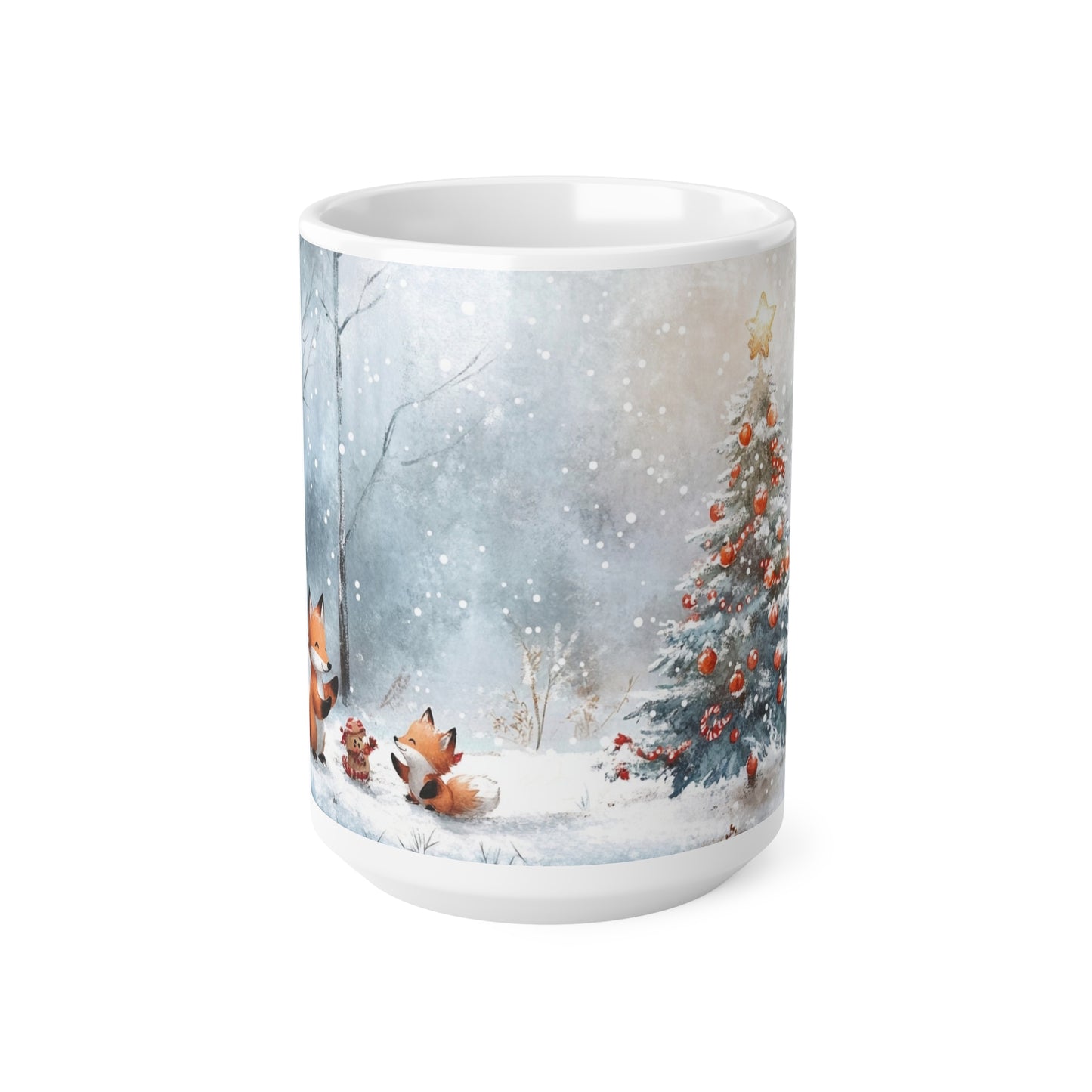 Keramisk Julekopp med Julemotiv #95 – Perfekt Gave til Kaffe, Te eller Kakao