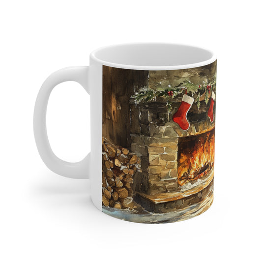 Keramisk Julekopp med Julemotiv #100 – Perfekt Gave til Kaffe, Te eller Kakao