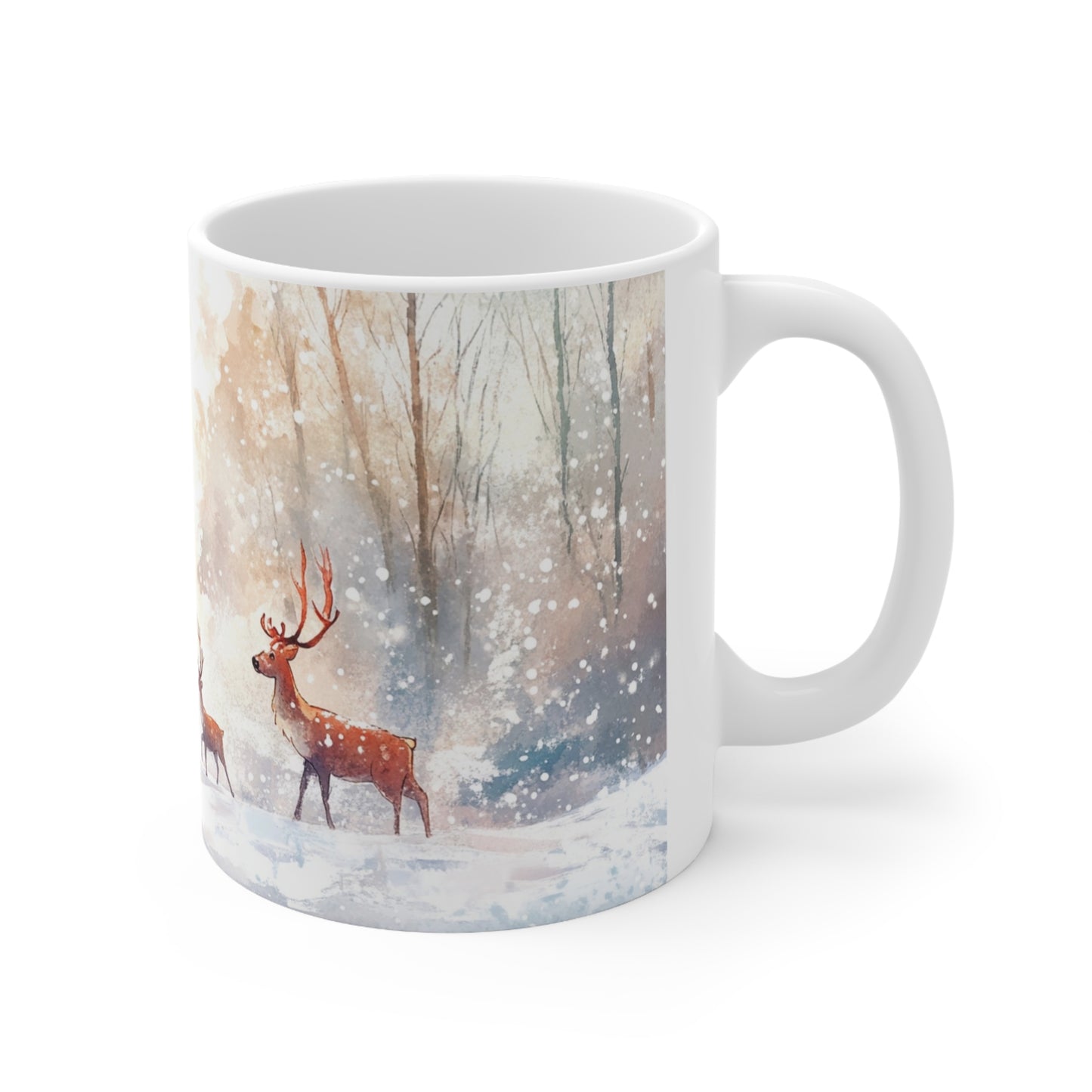 Keramisk Julekopp med Julemotiv #43 – Perfekt Gave til Kaffe, Te eller Kakao